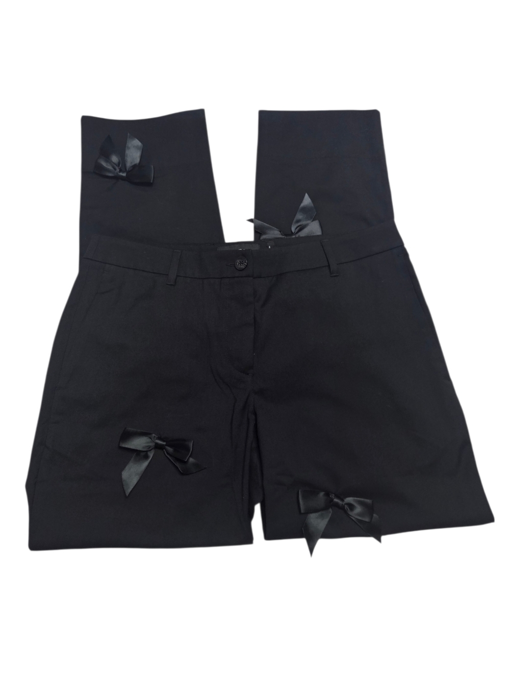 WILDFANG The Empower Bow Trousers Pants Black 12 NWT - Picture 6 of 10